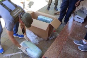 Gendarmería interceptó una encomienda con casi 16 kilos de marihuana destinada a Caucete y detuvo a tres personas
