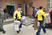 Ya se realizó la distribución de urnas en las escuelas de Jáchal con motivo de las elecciones legislativas de este domingo
