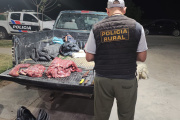 Tras un operativo en Jáchal, la Policía Rural interceptó una camioneta con carne de guanaco y motos adulteradas en Albardón