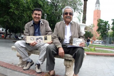 Darío Bence y Pascual Recabarren envueltos en un festejo clandestino con un funcionario