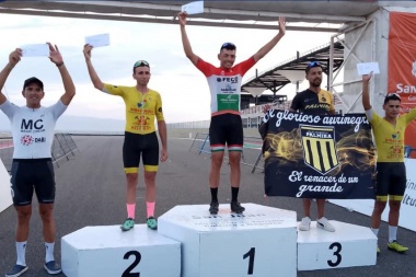 Emil Caliva conquistó la segunda etapa de la Vuelta a San Juan Máster y sigue cosechando triunfos