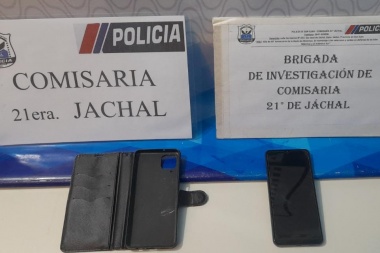 La Comisaría 21 de Jáchal logró esclarecer el hurto de un teléfono celular