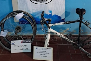 La Comisaría 21 de Jáchal informó el esclarecimiento del robo de una bicicleta