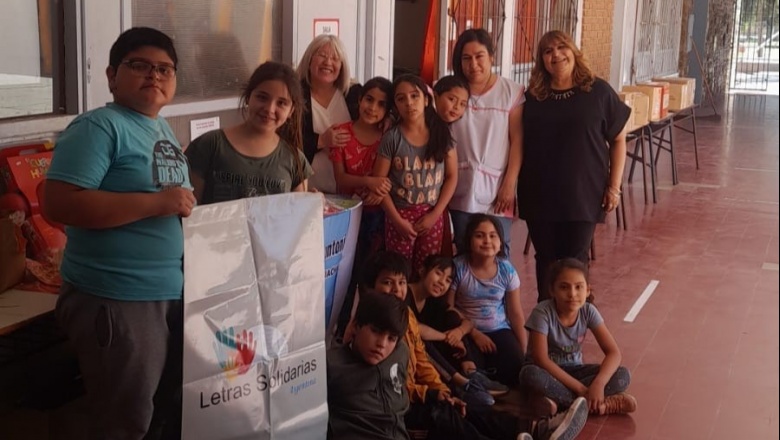 Letras Solidarias Argentinas llegó a Jáchal y visitó la Escuela Albergue Federico Cantoni de Huaco