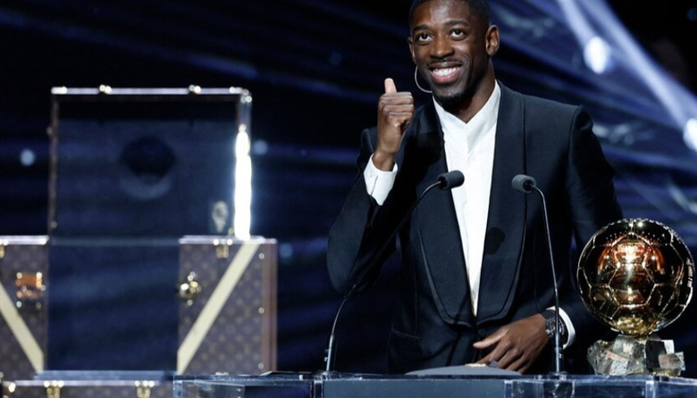 Ousmane Dembélé del PSG le ganó la puja a Lamine Yamal y se quedó con el esperado Balón de Oro 2025