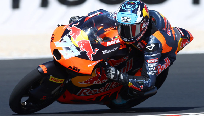 El Argentino Valentín Perrone consiguió el segundo puesto en la clasificación para el GP de Japón de Moto 3