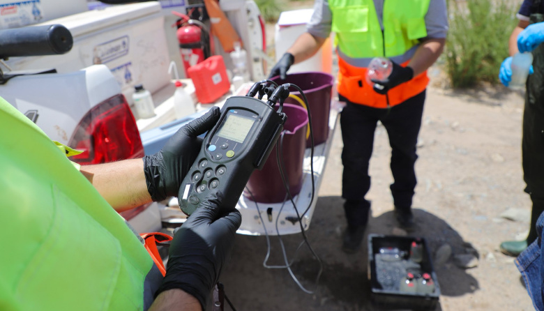 Después de dos años sin estudios, la Municipalidad de Jáchal inició un operativo para evaluar la calidad del agua