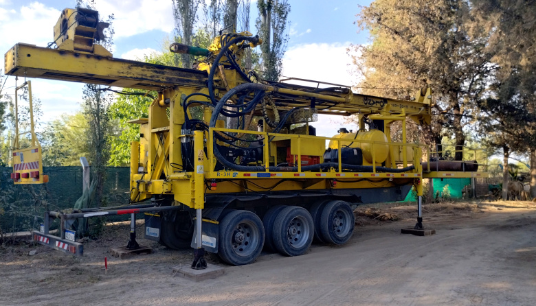 Llegaron los primeros equipos para perforar el pozo que reemplazará al colapsado en la Planta Potabilizadora de Villa Mercedes