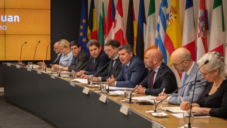 El gobernador Orrego presentó el potencial de San Juan ante diplomáticos de 22 países de la Unión Europea