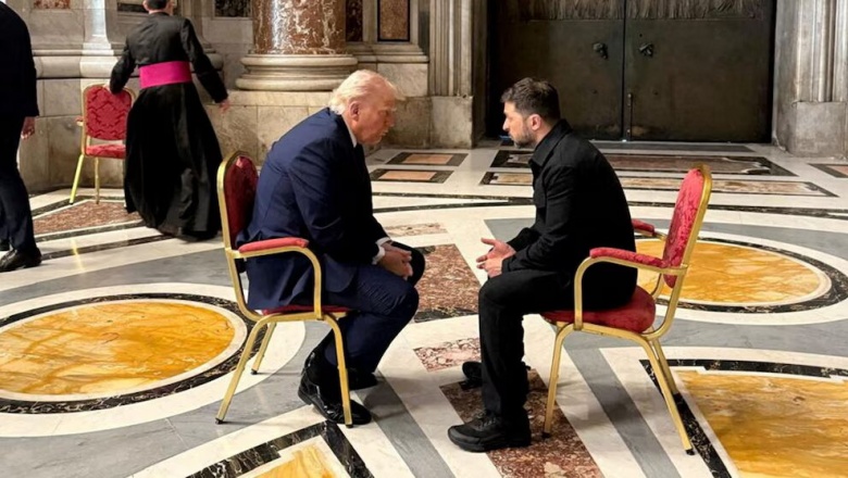 Antes del funeral del papa Francisco, Trump y Zelensky mantuvieron una reunión en el Vaticano
