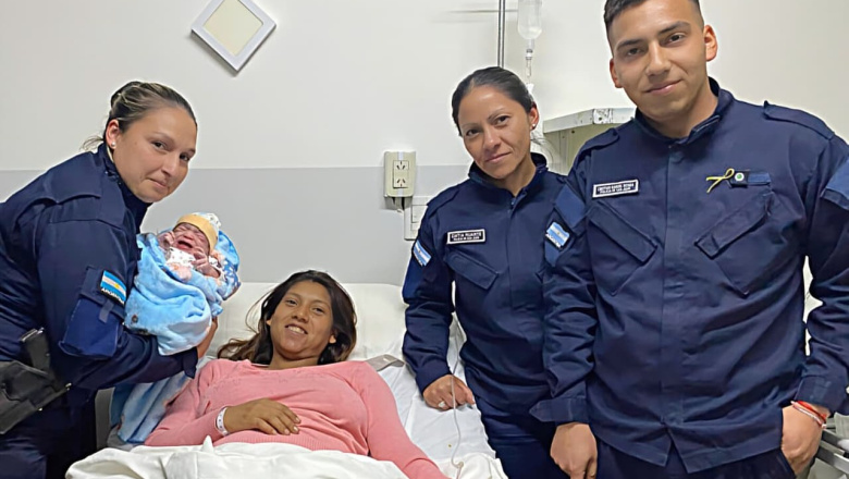 Policías de la Comisaría 9° asistieron un parto de urgencia en Caucete y ayudaron a traer al mundo a Laila Olivia