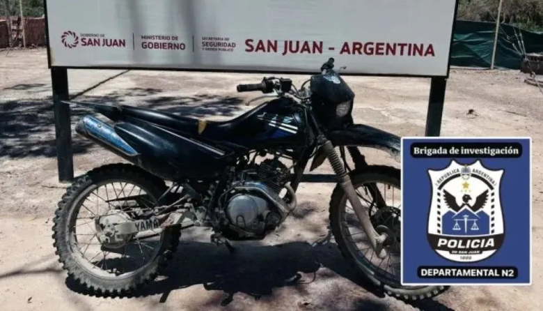 La Policía recuperó en Mogna una moto que había sido robada y posteriormente denunciada en Rivadavia en 2023