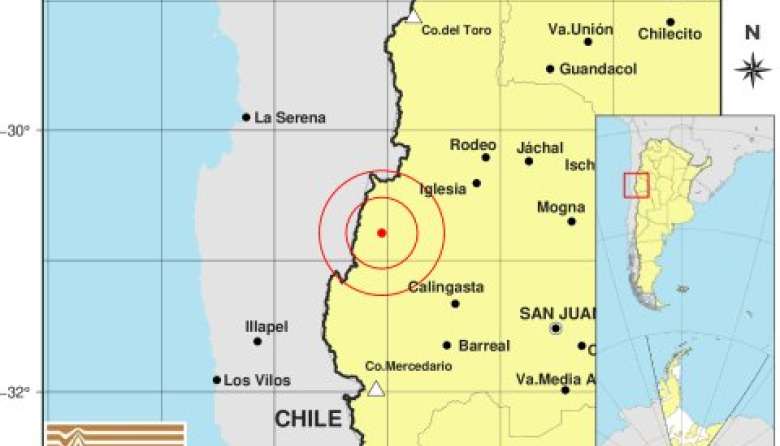 Según el INPRES: Un movimiento sísmico de magnitud 4.7 se registró este lunes y fue percibido en varios lugares de Jáchal