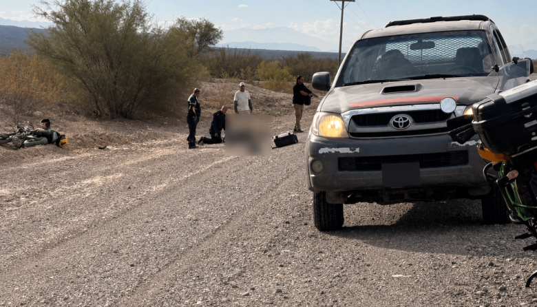 Tragedia: Falleció un motociclista que viajaba con un grupo de motoqueros sobre Ruta 40 a la altura de Matías Sánchez en Jáchal