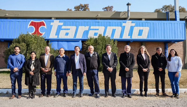 Orrego visitó Taranto y destacó el compromiso de las empresas que invierten y generan trabajo en la provincia de San Juan