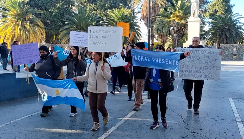 Tras una adhesión del 85%, los porteros de Jáchal levantaron el paro luego de ser convocados por el Gobierno a una reunión en Casa de Gobierno