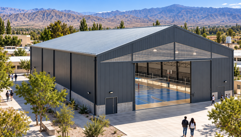 Jáchal tendrá un nuevo polideportivo escolar en la Escuela Videla Cuello con, una inversión superior a los $1.283 millones