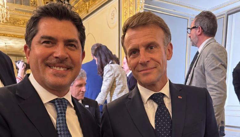 Orrego se reunió con Macron y aseguró que es “una oportunidad muy importante para seguir llevando a San Juan al mundo”
