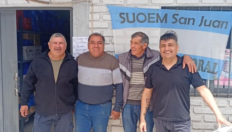 Cristian Esquivel y Domingo Pavón fueron reelectos como delegados del SUEOM y seguirán representando a los trabajadores municipales