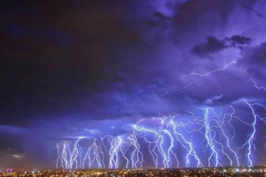 En Mendoza se registró la tormenta más eléctrica del mundo