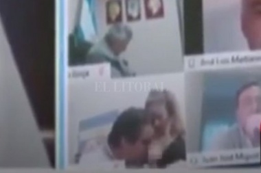 ESCANDALOSO VIDEO: Un diputado manoseó a su pareja en plena sesión y fue suspendido. "Estaba convencido de que no tenía internet"