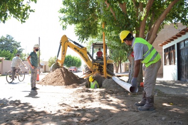 Por la ampliación de la red de cloacas quedará afectado el transito en una zona de Jáchal