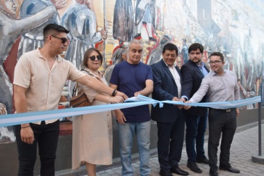 Quedó inaugurada la muestra “Travesía” y el mural en homenaje a San José de Jáchal