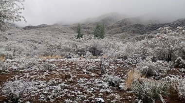 Después de las lluvias del lunes, Jáchal amaneció con temperaturas muy bajas y nevadas en el Puesto Costa de Pimpa