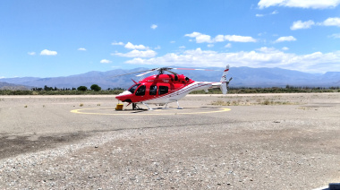Se realizó el traslado aéreo de una mujer con falla renal desde Jáchal hacia el Hospital Dr. Guillermo Rawson