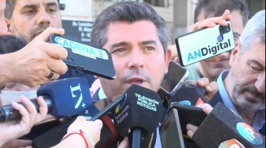 Orrego pidió por obras públicas y mayor participación en la nueva ley de glaciares durante la reunión con Santilli y Adorni