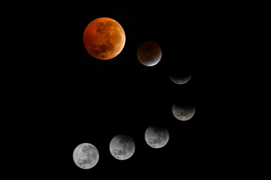 El fotógrafo jachallero Matías Castro capturó las mejores imágenes del eclipse total "Luna de Sangre"