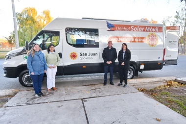 El nuevo Vacunatorio Móvil Solar recorrerá todo San Juan con tecnología sustentable y de última generación