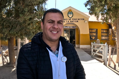 Avanzan las obras de refacción en la Escuela Juan de Echegaray de San Roque, un histórico edificio que recupera su esplendor