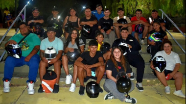 Motoqueros sanjuaninos organizaron una rodada solidaria hacia Jáchal para asistir a familias vulnerables del departamento