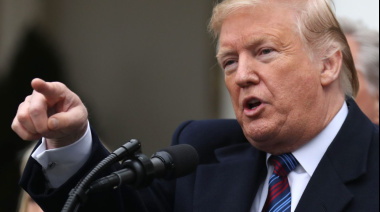 El presidente de Estados Unidos Donald TrumpTrump amenazó a Irán con destrucción total y ataques de “extrema dureza"