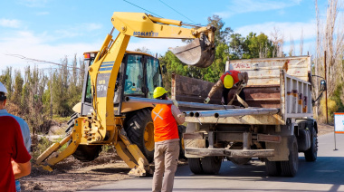 La Municipalidad de Jáchal instaló nuevo alumbrado LED y avanza con cordón cuneta en diferentes sectores del departamento