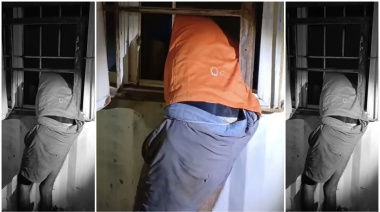 Insólito intento de robo en Chimbas, quiso escapar con bebidas y quedó atrapado dentro de un contenedor