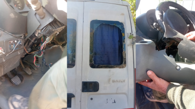 Intento de robo en Niquivil: Destrozaron una movilidad y la empresa no pudo denunciar para no quedarse sin trabajar
