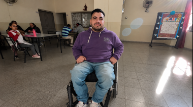 Con más de 15 años de trayectoria, Daniel Manrique vuelve a competir en la Liga Cuyana de básquet adaptado junto a Las Águilas