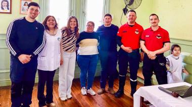 Alumnos de una escuela de Jáchal participaron de una jornada de prevención sísmica junto al Municipio y Bomberos
