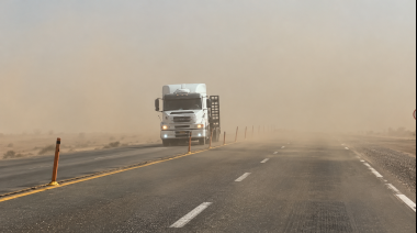 Alerta amarilla por viento Zonda en Jáchal: este martes se esperan ráfagas de más de 70 km/h y aumento de la temperatura