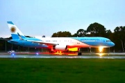 El nuevo avión presidencial llegó a la Argentina con una polémica maniobra de aterrizaje