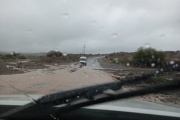 Por el temporal de lluvia al menos una familia fue evacuada en Jáchal y otras seis se encuentran asistidas