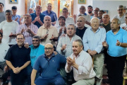 El Grupo de Rosario de Hombres de Jáchal celebró su tercer aniversario en la Capilla Virgen del Valle de Otra Banda