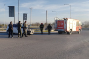 Colisión en la rotonda de ingreso a Jáchal entre un auto y una camioneta, los ocupantes resultaron ilesos