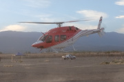 El helicóptero de la provincia realizó un vuelo de emergencia para trasladar a un paciente en estado delicado al Hospital Rawson
