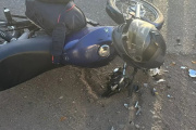 Un motociclista cayó tras reventarse una cubierta y resultó ileso, cuando circulaba en la zona de El Topón