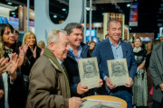 El gobernador Marcelo Orrego y el vicegobernador Fabián Martín visitaron la 50° edición de la Feria Internacional del Libro