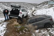 Se conocieron impactantes imágenes de los vehículos que sufrieron un accidente en Alto del Colorado durante el temporal