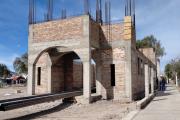 Jáchal tendrá la primera Capilla del Santo Cura Brochero de San Juan y la obra entra en una etapa clave con la colocación del techo
